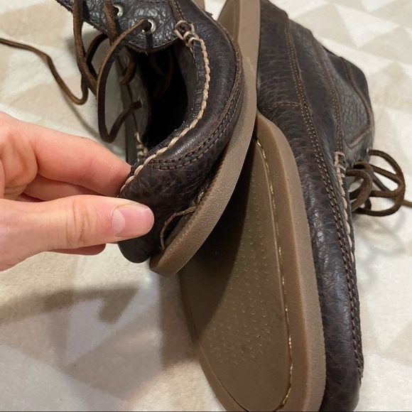 Sperry authentic original rumbled chukka boots dark brown main image 7